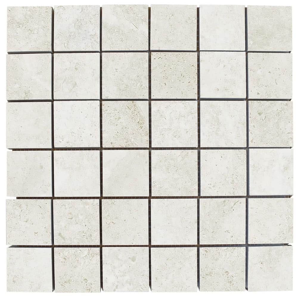 Iris Perla 4 in. x 0.41 in. Matte Porcelain Floor and Wall Mosaic Tile Sample price history on PriceWatchPro
