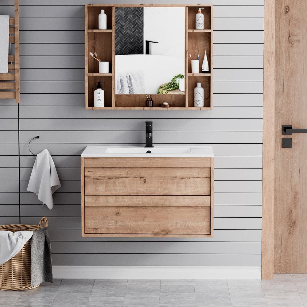 eclife 30 in. W x 18.1 in. D x 18.1 in. H Single Sink Bath