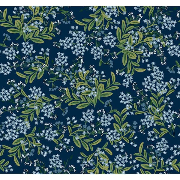 RIFLE PAPER CO. Cornflower Unpasted Wallpaper (Covers 60.75 sq. ft.)