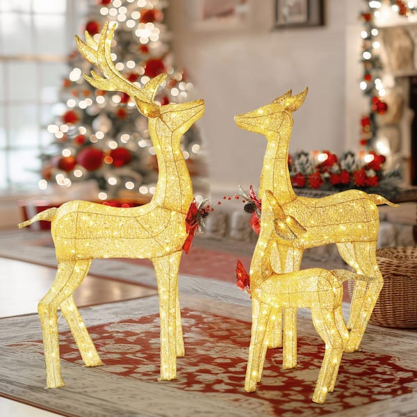 4.5 ft tall Doe Reindeer...LED multi selling Colors