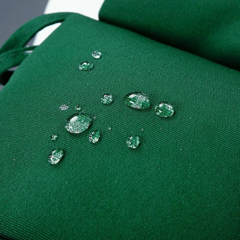 Invisible Green Rectangular Polyester Outdoor Cushion Set