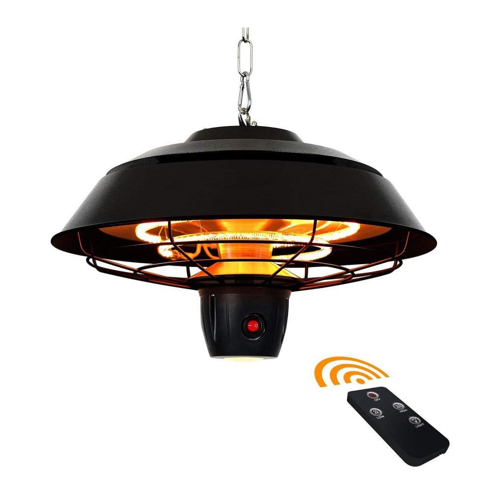 1500 Watt Outdoor Hammer Tone Bronze Metal Electric Infrared Ceiling Heater with Remote Control and LED Light price history on PriceWatchPro