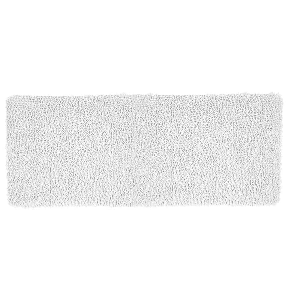 Shag Memory Foam Bathmat - 58-inch By 24-inch Runner With Non-slip Backing  - Absorbent High-pile Chenille Bathroom Rug By Lavish Home (orange) : Target