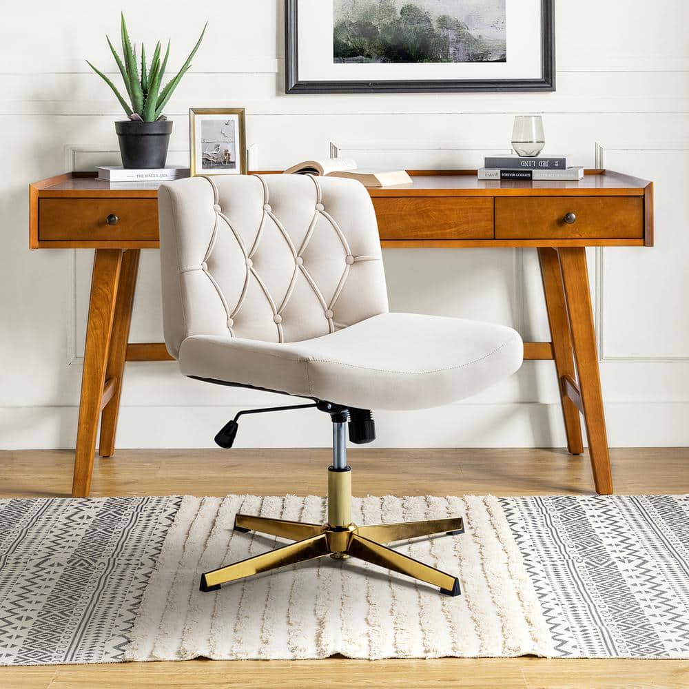 Adan Task Chair Etta Avenue Upholstery Color: Tan