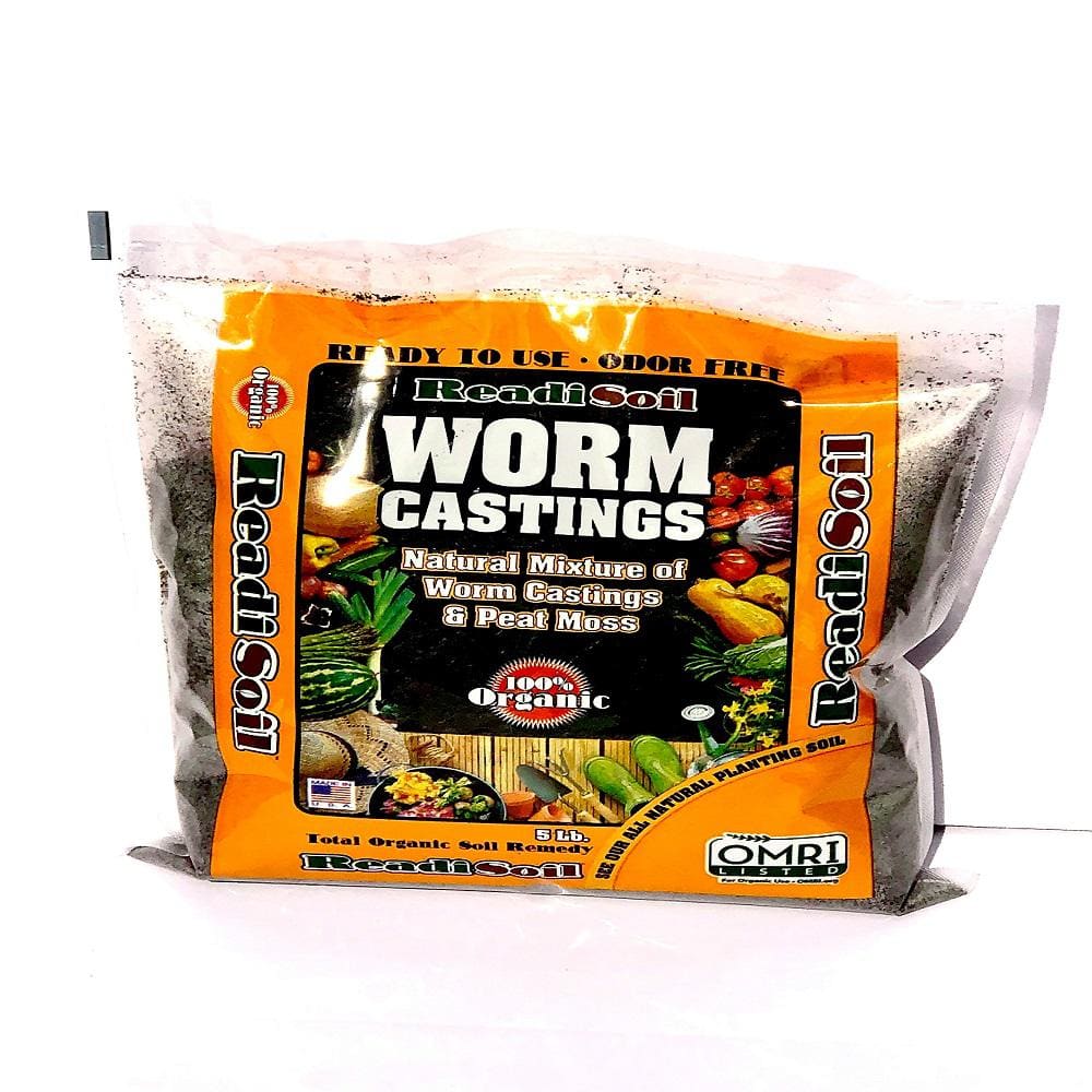 Readi Soil 5lb 100% Organic Worm Casting Soil RSWC5 - The Home Depot