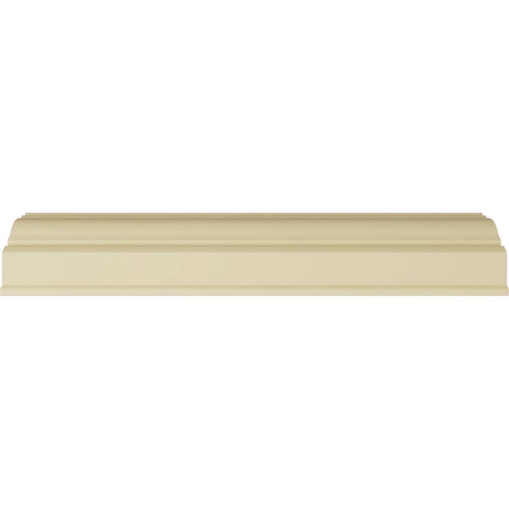 Primed White Polyurethane Geometric Crown Moulding Sample