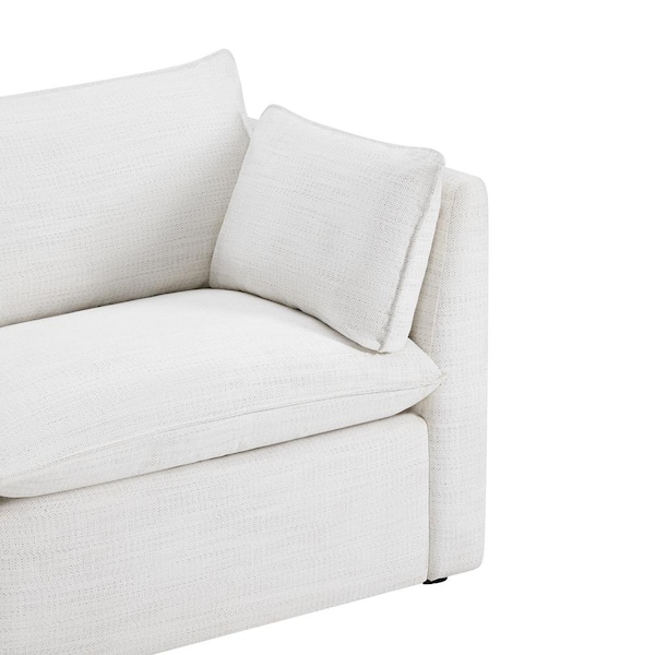 Spruce & Spring Nereidix 114 in. 4-Piece Fabric Modern