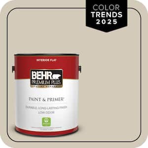 1 gal. Designer Collection #DC-010 Even Better Beige Flat Low Odor Interior Paint & Primer