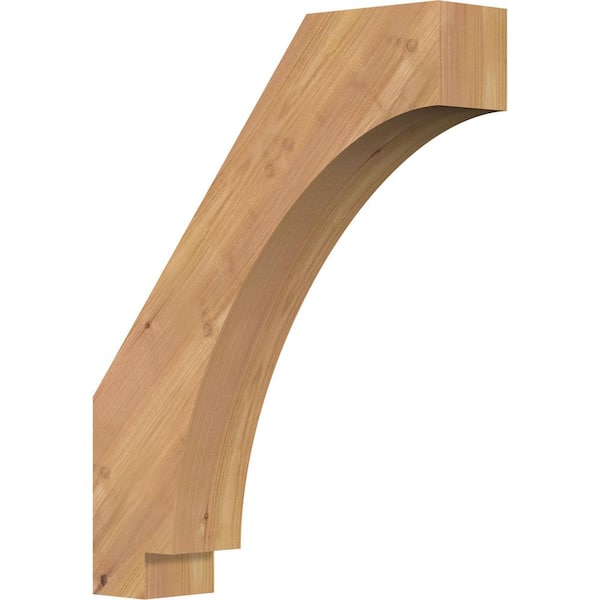 Ekena Millwork 3 1/2"W x 16"D x 20"H Imperial Smooth Knee Brace, Western Red Cedar