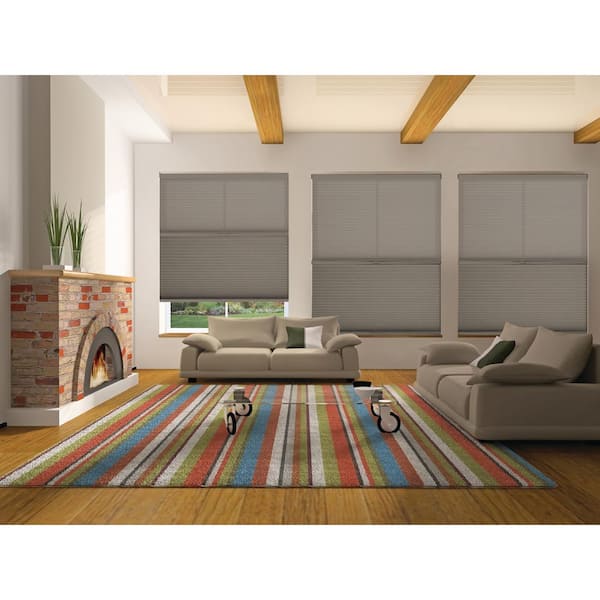 BlindsAvenue Warm Cocoa Cordless Day/Night UV Blocking Fabric Cellular Shade with 9/16 in. Single Cell, 49 in. W x 48 in. L