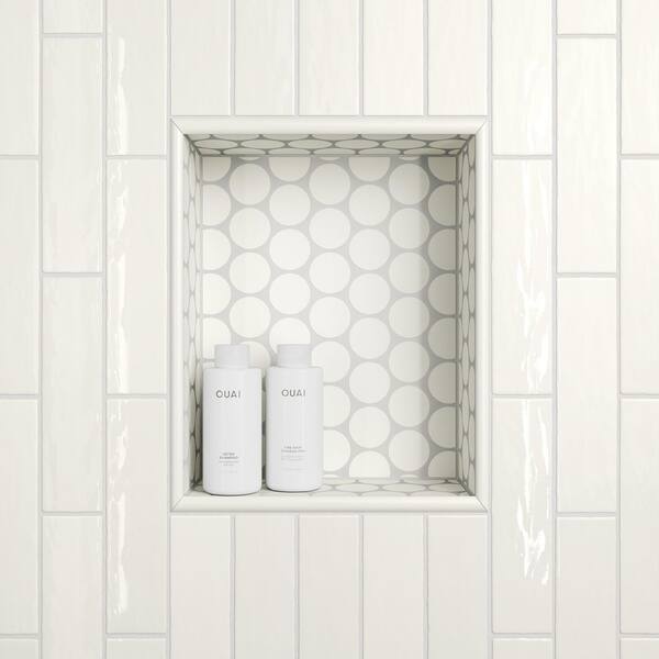 Bedrosians Marin 2" Penny Round Matte Porcelain Mosaic in Pearl White (8.61 sq. ft. /case) 100004794