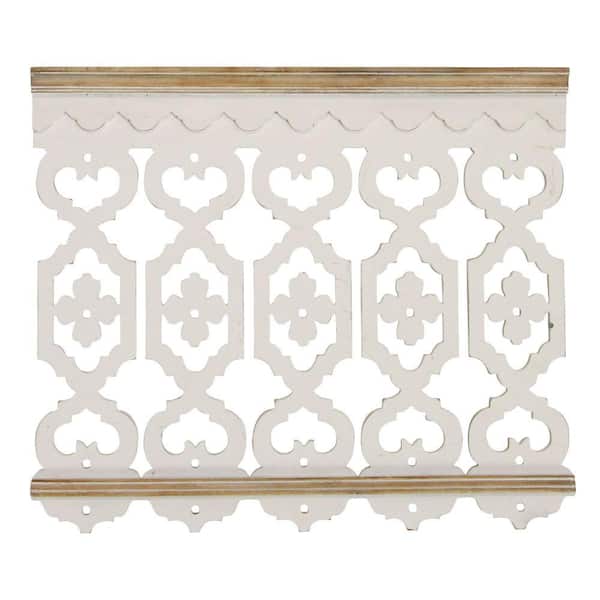 HomeRoots Victoria Vintage Look Geometric Wood Multi-Colored Wall Art