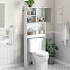 Costway 34 in. W x 39 in. H x 7.5 in. D White Over The Toilet