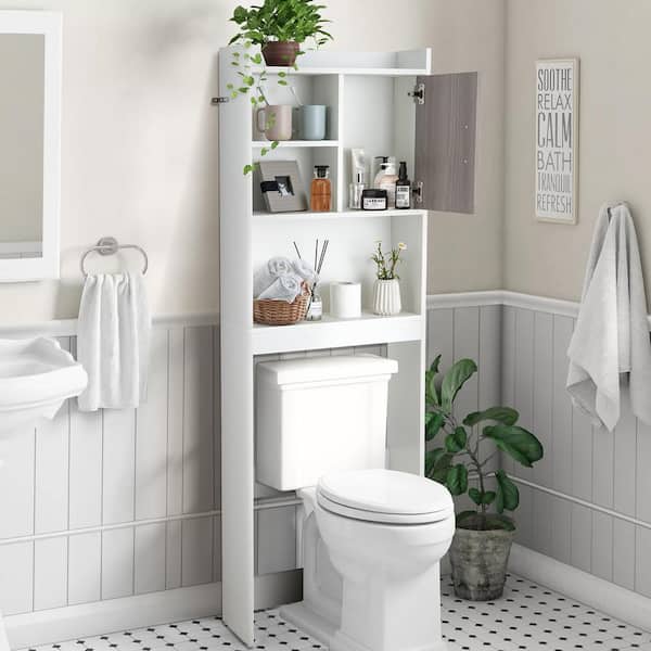 3 Tiers Bathroom Space Saver ,Over The Toilet Storage for Bath Essentials ,  Restroom Organization and Storage Shelf Over Washer and Dryer,No