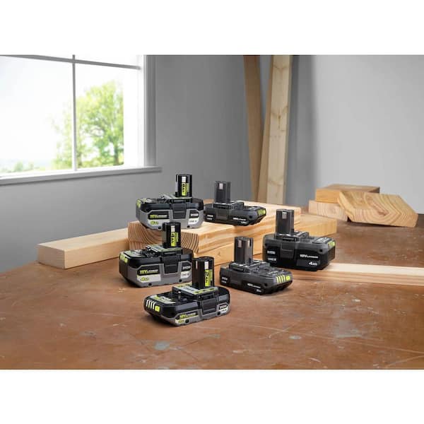 RYOBI ONE+ 18V Lithium-Ion 4.0 Ah Battery (2-Pack) PBP2005 - The Home Depot