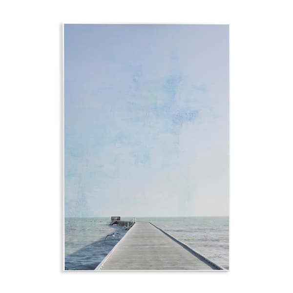 Stupell Industries Soothing Pier in Distance by Deborah Revell Unframed Coastal Graphic Art Print 15 in. x 10 in.