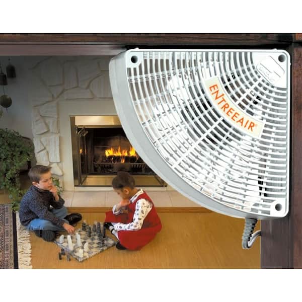 5 in Electric Circulation Fan Doorway Mount Warm Cool Air Room Circulator Quiet