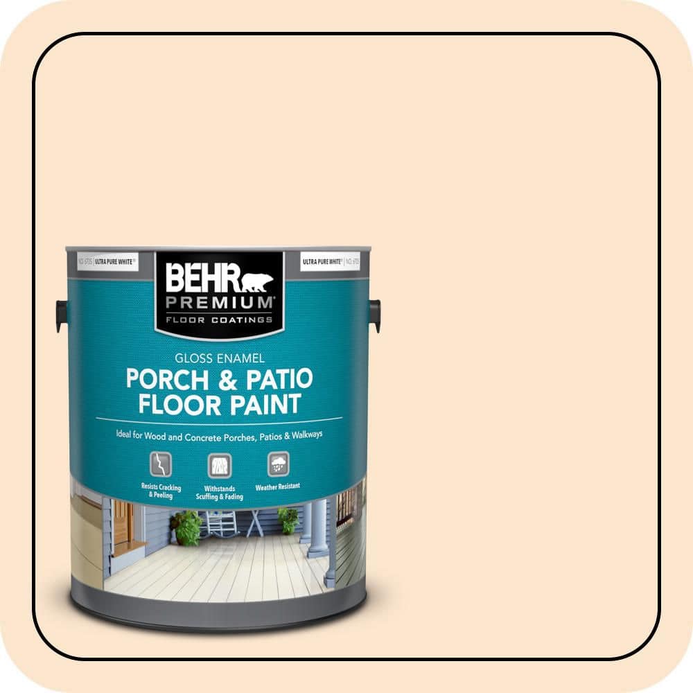 1 gal. #M240-1 Bay Scallop Gloss Enamel Interior/Exterior Porch and Patio Floor Paint price history on PriceWatchPro