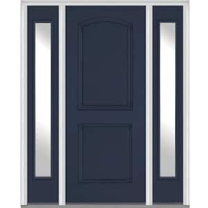 MMI Door 64.5 in. x 81.75 in. Right Hand Inswing 2-Panel Arch Painted ...