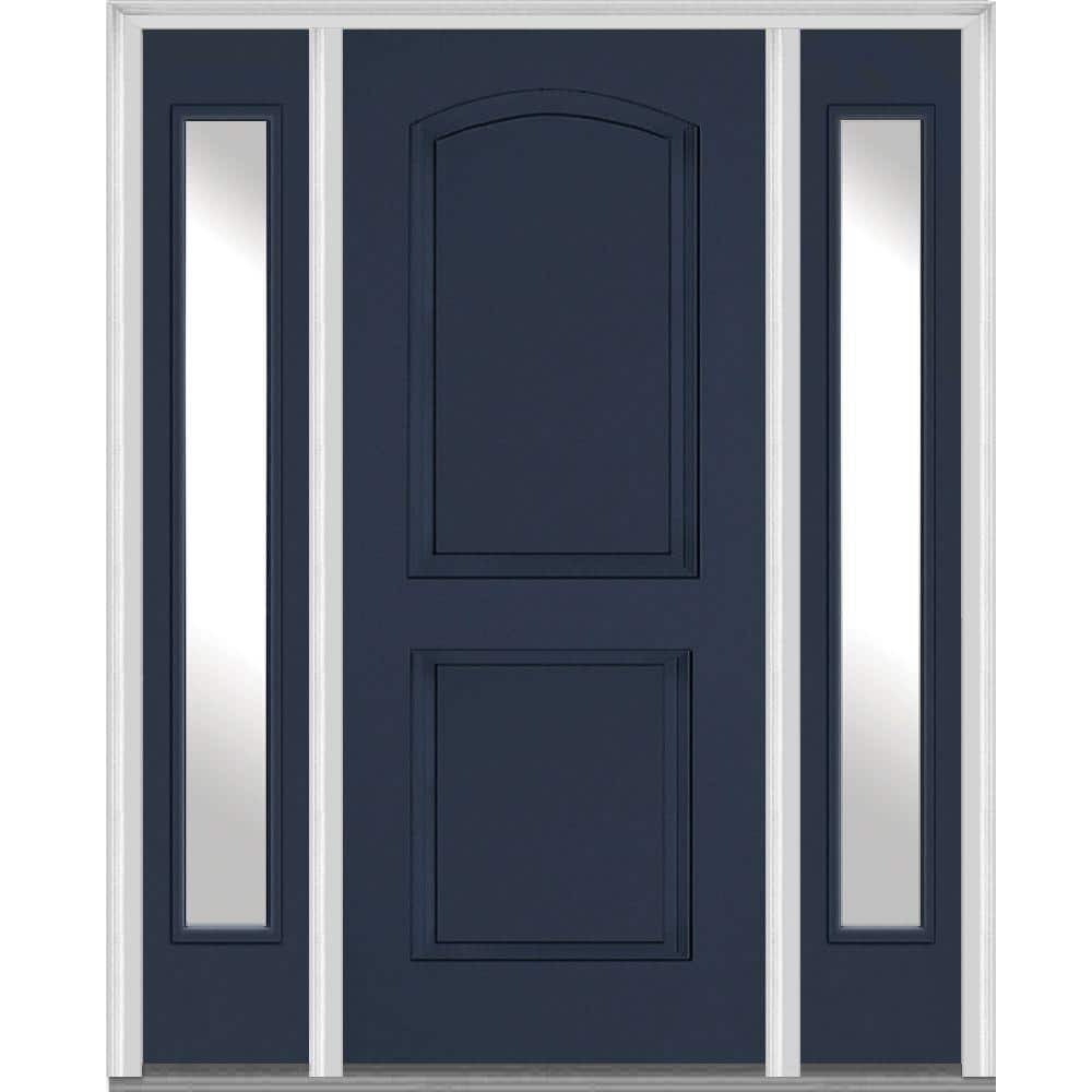 MMI DOOR 68.5 in. x 81.75 in. Right Hand Inswing 2-Panel Arch