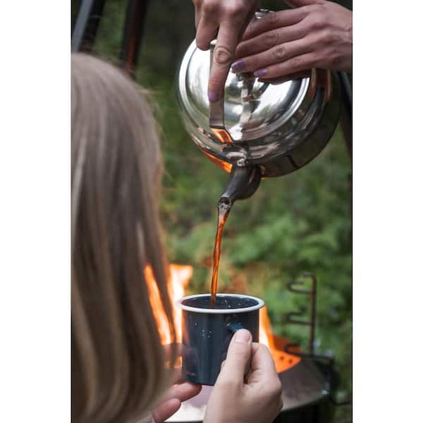 Campfire Stainless Steel Coffee Kettle 2.5L, Campfire Cooking Accessory