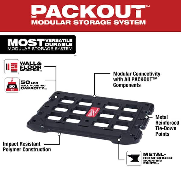 Milwaukee - PACKOUT Wall and Floor Mounting Plate