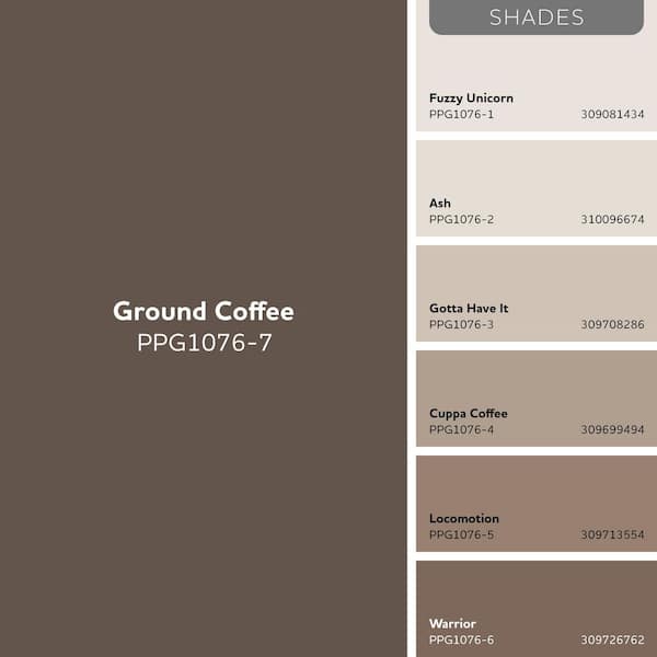 Glidden Premium 1 gal. PPG1076-7 Ground Coffee Semi-Gloss Exterior