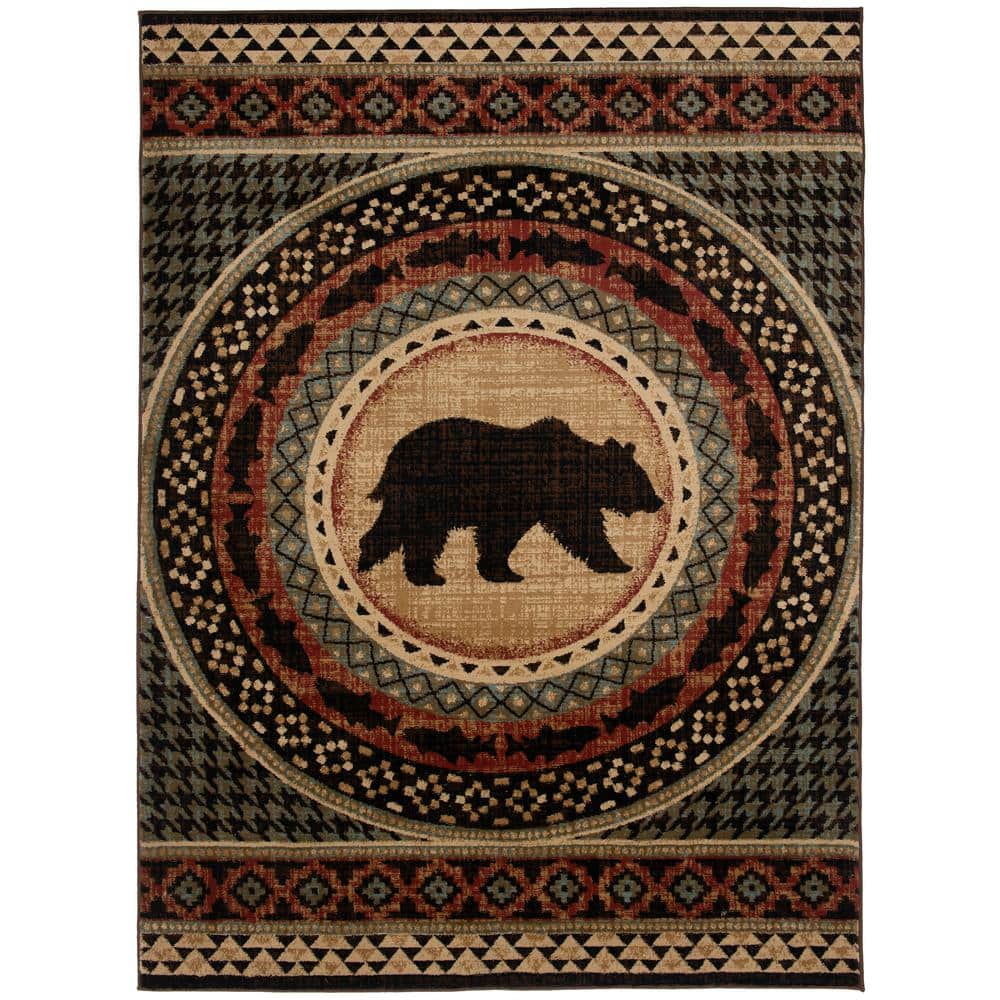 Mayberry Rug American Destination Multi-Color Asheville Multi Lodge 2 ft. x 4 ft. Area Rug