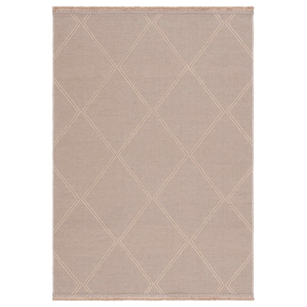 SAFAVIEH Aspect Natural 4 ft. x 6 ft. Diamond Border Area Rug