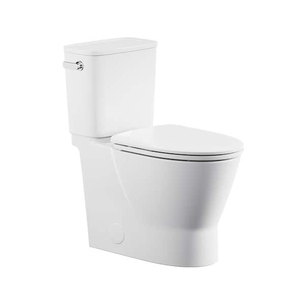 Cadet Aspirations 2-Piece 1.28 GPF Single Flush Elongated Skirted Toilet with Seat in White