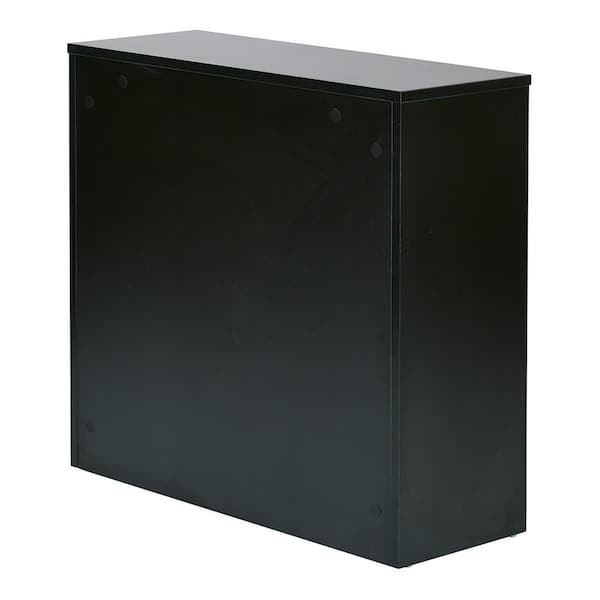 Prado Black Open Bookcase
