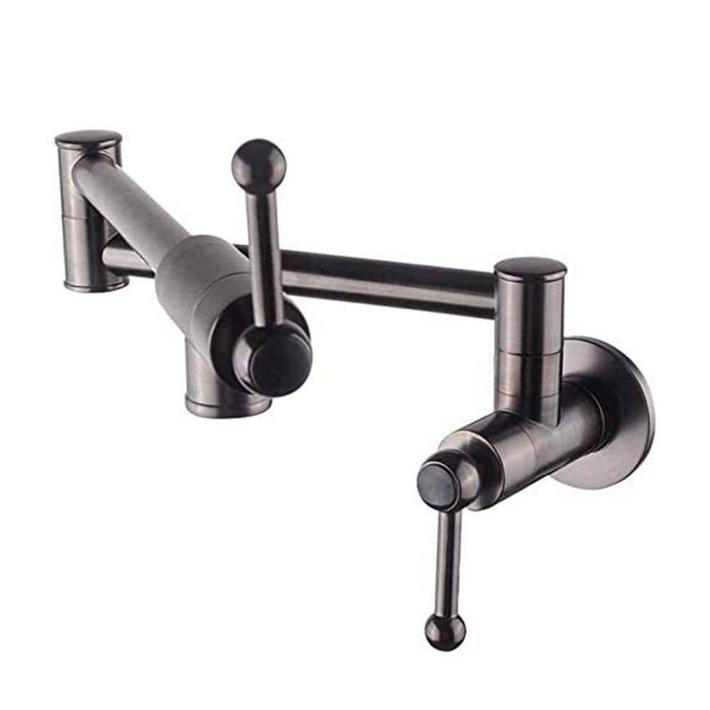 matrix decor Wall Mounted Pot Filler with Folding Double Joint Swing