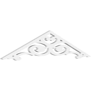 1 in. x 48 in. x 10 in. (5/12) Pitch Hurley Gable Pediment Architectural Grade PVC Moulding