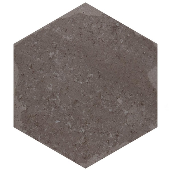 Merola Tile Brickyard Hex Olive 9-7/8 in. x 8-1/2 in. Porcelain Floor and Wall Take Home Tile Sample