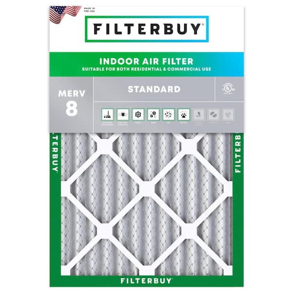 15 in. x 20 in. x 2 in. MERV 8 (FPR 5) Dust Defense Pleated HVAC AC Furnace Air Filters Replacement (1-Pack)