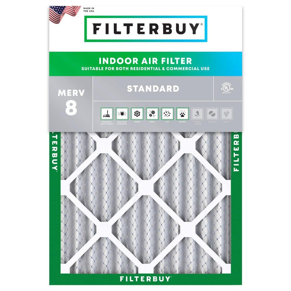 16.38 in. x 21.38 in. x 2 in. MERV 8 (FPR 5) Dust Defense Pleated HVAC AC Furnace Air Filters Replacement (1-Pack) price history on PriceWatchPro