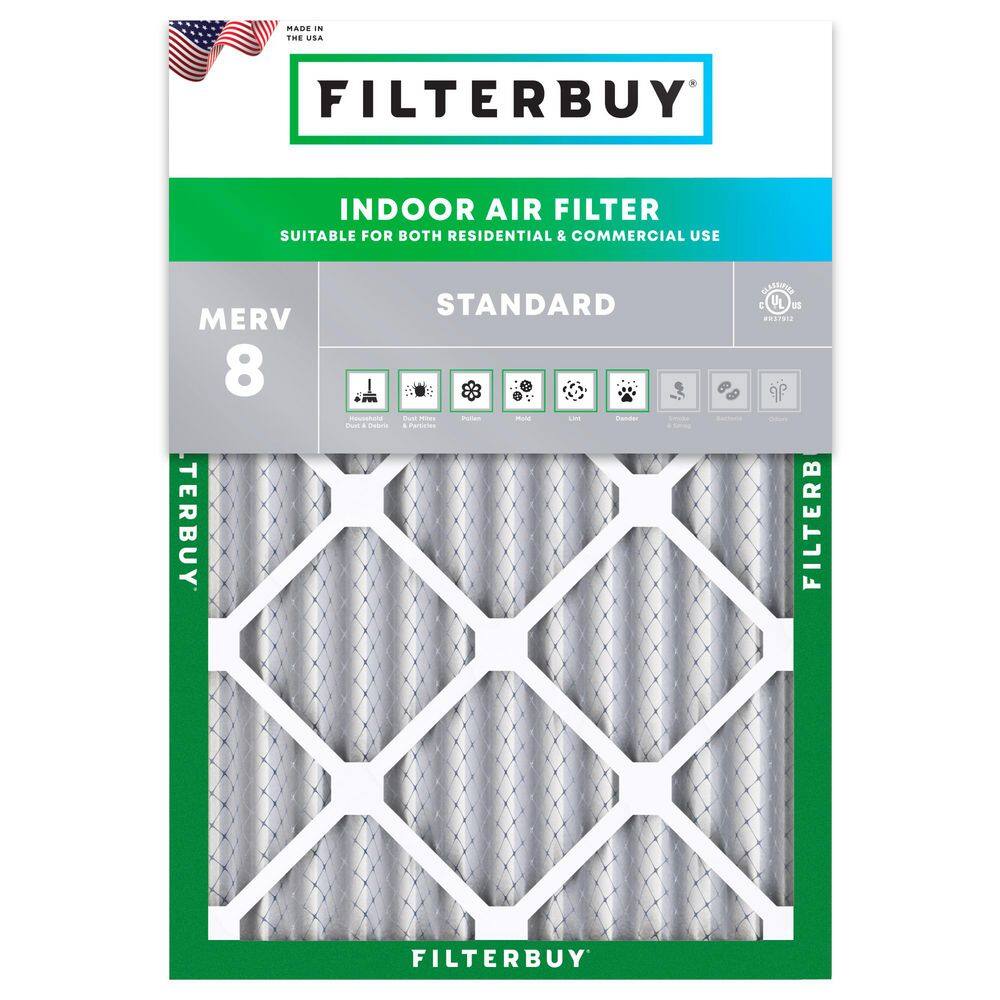 20 in. x 24 in. x 2 in. MERV 8 (FPR 5) Dust Defense Pleated HVAC AC Furnace Air Filters Replacement (1-Pack) price history on PriceWatchPro