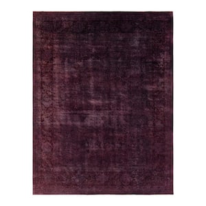 Vibrance Brown 9 ft. x 12 ft. Solid Wool Indoor Area Rug