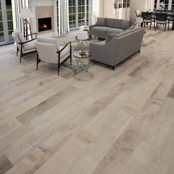 Easy Oak 22 MIL x 8.7 in. W x 48 in. L Click Lock Waterproof Luxury Vinyl Plank Flooring (20.1 sq. ft./Case)