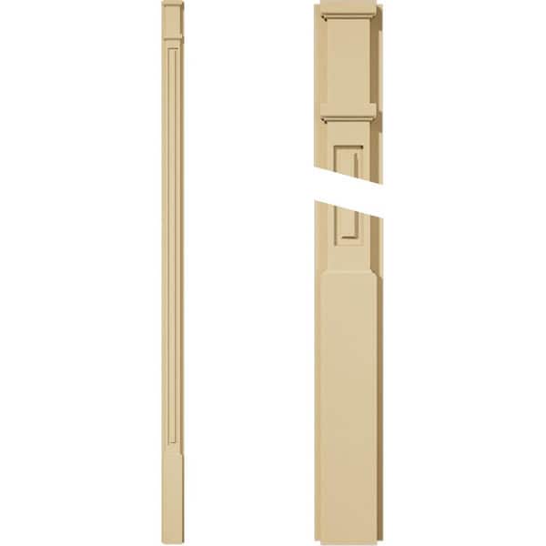 Ekena Millwork 2 in. D x 4 in. W x 96 in. L Primed Polyurethane Pilaster 1- Pack