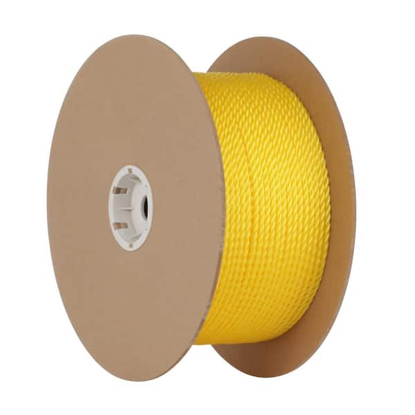 ATERET 1 Inch by 50 Feet Twisted 3-Strand Yellow Polypropylene