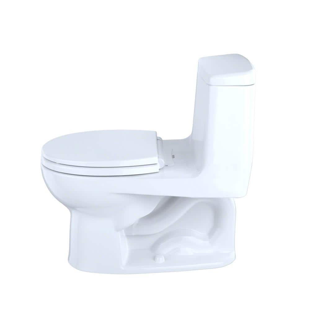 EcoMax Modern Bone Round One-Piece Toilet with SoftClose Seat