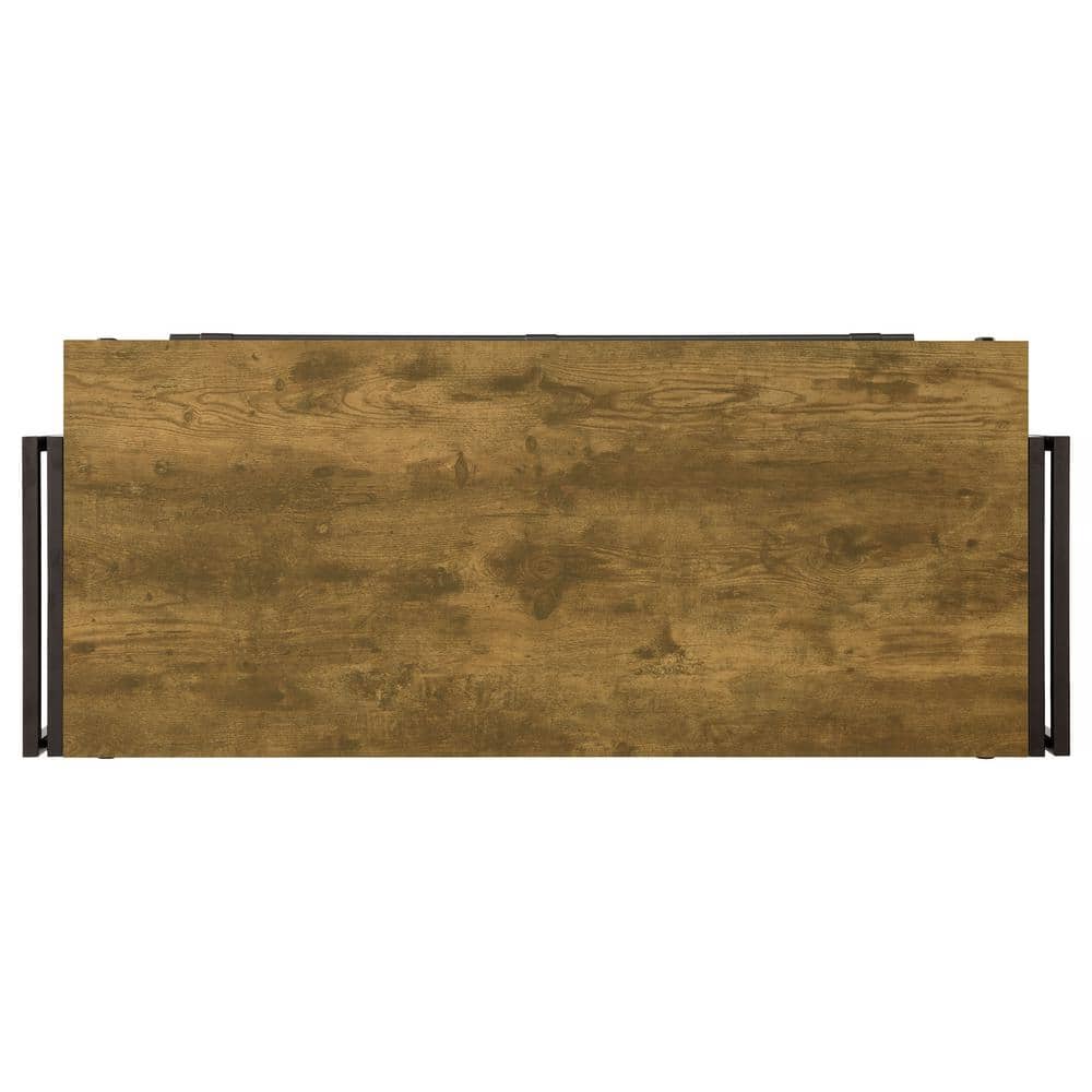 Antique Nutmeg and Dark Bronze Industrial Bar Unit