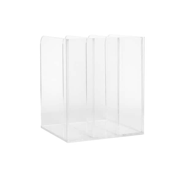 MARTHA STEWART Clear Desk Organizer GS-TS007-CLR-MS - The Home Depot