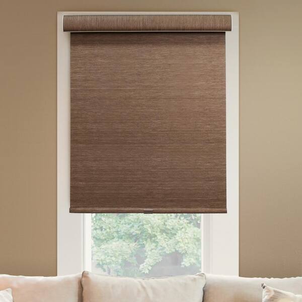 Chicology Deluxe Corldess Felton Truffle Light Filtering Best for Kids Polyester Roller Shade, 29 in. W X 72 in. L