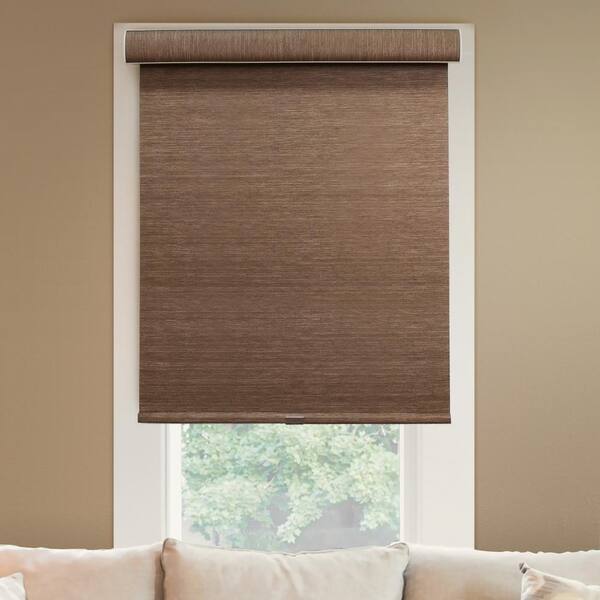 Chicology Deluxe Corldess Felton Truffle Light Filtering Best for Kids Polyester Roller Shade, 31 in. W X 72 in. L