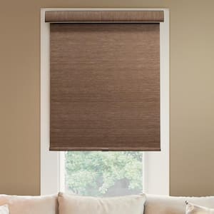 Deluxe Corldess Felton Truffle Light Filtering Best for Kids Polyester Roller Shade, 56 in. W X 72 in. L