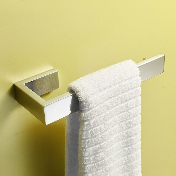 TURS Bathroom Accessories 4-Pieces Bathroom Hardware Set Polished Chrome  Towel Bar Set Stainless Steel Towel Holder Set