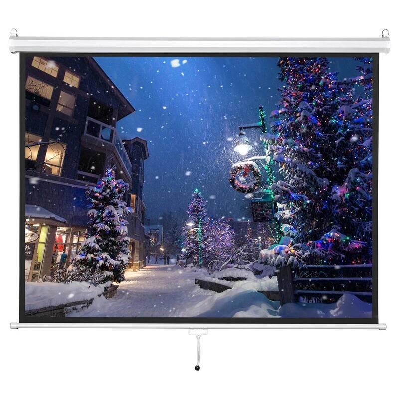 72 in. Diagonal 4:3 Manual Pull-Down Projector Screen