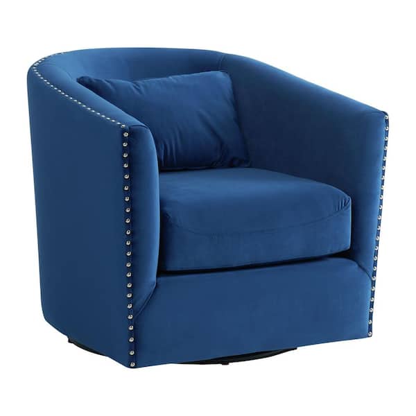 Picket House Furnishings Alba Navy Fabric Arm Chair